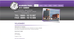 Desktop Screenshot of kurier-taxi-511.de