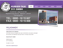 Tablet Screenshot of kurier-taxi-511.de
